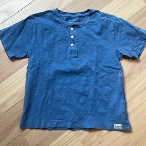 J Crew Crewcuts Boys' short-sleeve garment-dyed henley M